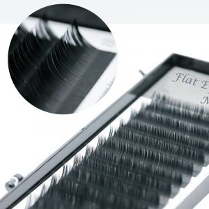 LC curl double tips matte flat eyelash extensions