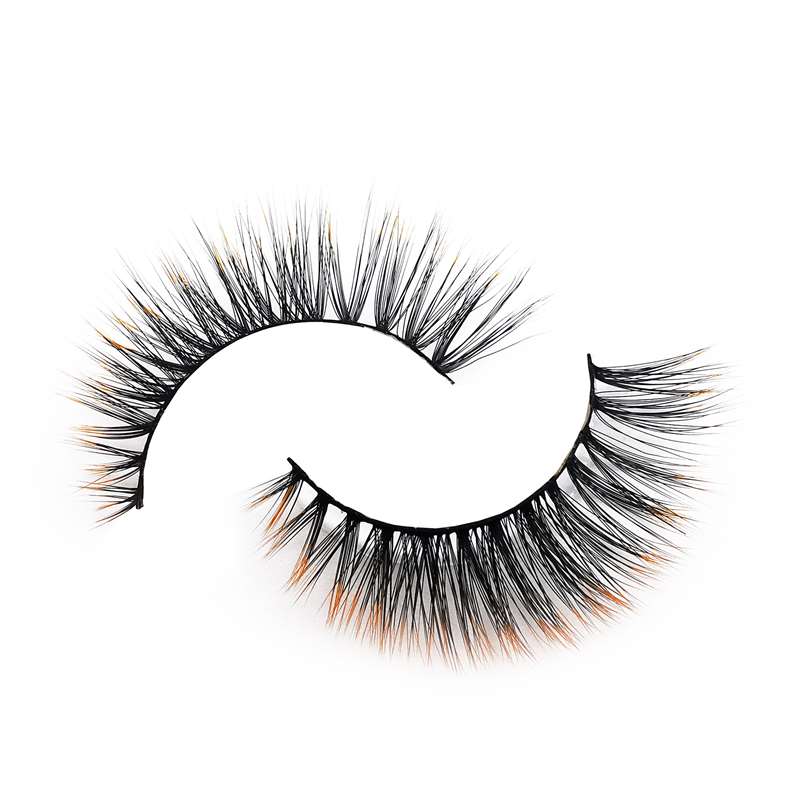 Gradient colored mink lashes wholesale party eyelashes