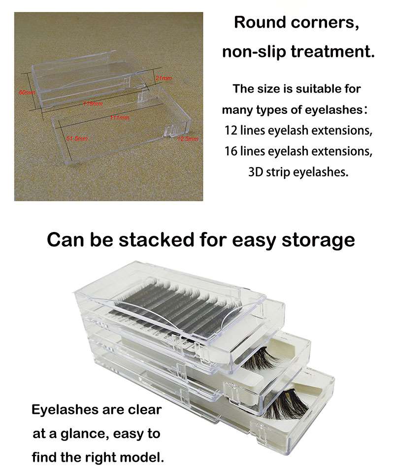 Transparent acrylic pull box wholesale lash packaging vendors